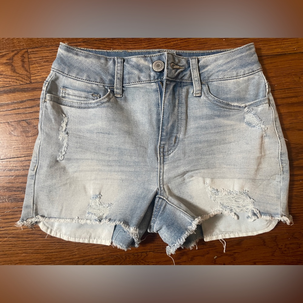 Stylish Blue Denim Women's Shorts